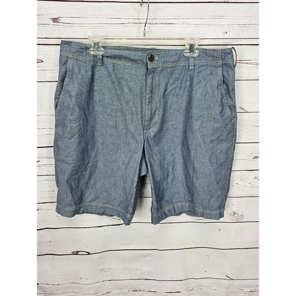 Heritage Collection By GH Bass Men's Size 36 Blue Denim Shorts With Pockets & Bu - Picture 1 of 10
